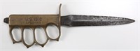 WWI US ARMY 1918 LF&C BRASS KNUCKLE TRENCH KNIFE