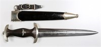 WWII GERMAN EARLY RZM 120/34 SS DAGGER & HANGER