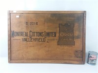 Plateau de jeu de dames Montreal Cottons Ltd