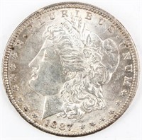 Coin 1887-S Morgan Silver Dollar Brilliant Unc.