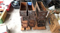 Antique sewing drawers