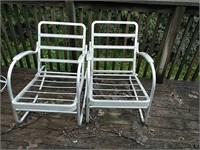 Vintage aluminum lawn chairs
