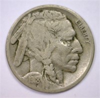 1918-S Buffalo Nickel Fine F