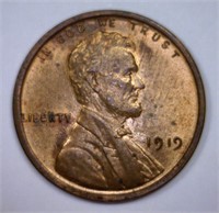 1919 Lincoln Cent BU UNC MS63 RB