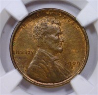 1909-S Lincoln Cent NGC MS63 BN
