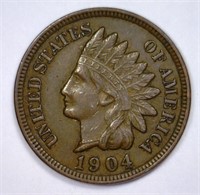 1904 Indian Head Cent About Uncirculated AU