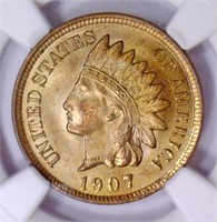 1907 Indian Head Cent NGC MS65 RB