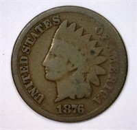 1876 Indian Head Cent Good G