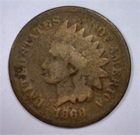 1868 Indian Head Cent Good G
