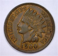 1900 Indian Head Cent About Uncirculated AU+
