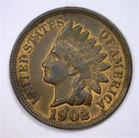 1902 Indian Head Cent About Uncirculated AU+