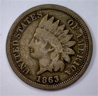 1863 Indian Head Cent Very Good VG