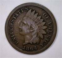 1864 Indian Head Cent BR Very Good VG