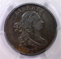 1806 Draped Bust Half Cent 1/2C PCGS XF45