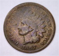 1867 Indian Head Cent Good G details