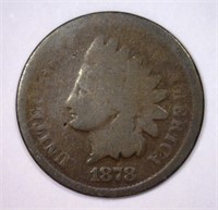 1878 Indian Head Cent Good G