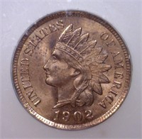 1902 Indian Head Cent ICG MS62 RB