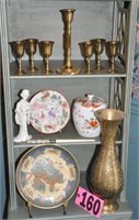 Brass and oriental items