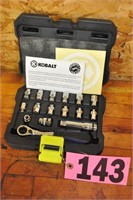 Kobalt 16-pc 1/4" SAE/Metric socket set, NIB