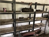 3 Sections of Black Shelving