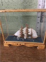 Small ship in display box