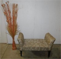 FALL DECOR AND UPHOLSTERED BENCH    BAY2