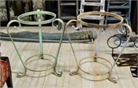 Wrought Iron Table Bases. 2 pc.