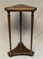 Finial Accented Mahogany Wine Table.