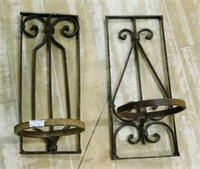 Wrought Iron Hanging Pot Holders.