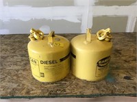2- 5gal Diesel fuel cans