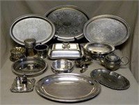 Silver Plate Serving Pieces.  20 pc.