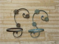 Painted Wrought Iron Plant Holders.