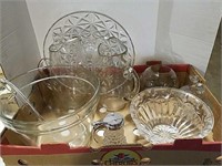 Nice glass pitchers, and other serving pieces