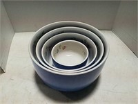 Nest of Hall Morning Glory mixing bowls