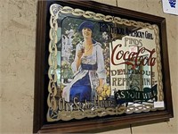 1960s Coca-Cola mirror 26 x 21
