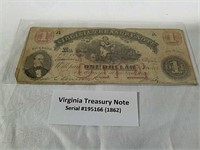 Virginia treasury note 1862