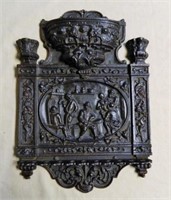 Ornate Victorian Cast Iron Match Holder.