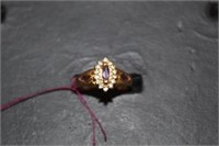 14kt yellow gold Ladies Ruby & Diamond Ring