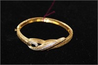 Ladies 14kt  yellow gold Diamond Bangle Bracelet