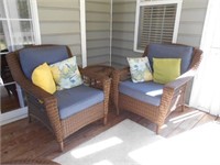 5 Piece Patio Seating Set with Cusions and Pillows