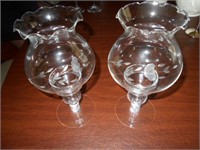 Princess Votive Candle Holders with Hurricanes