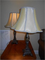 2 Table Lamps with Shades 26"Tall