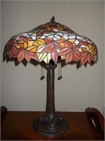 24"Tall Metal Lamp with Plastic Shade