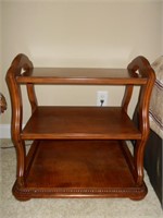 Wood 3 Teir Shelf Table 26"Tall, 26"Wide, 13"Deep