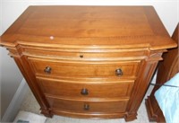 3 Drawer Nightstand with Pullout #2
