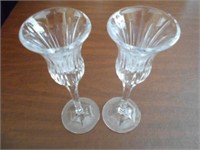 2 Cut Glass Cordial Cups
