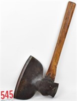 Broad axe 10'" blade signed original handle