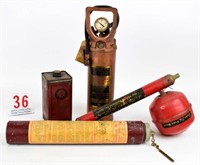 Dry chemical extinguisher and powder