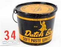 Dutch Boy paint can, 25 lbs.