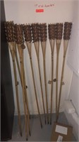 10 Tiki torches almost brand new
